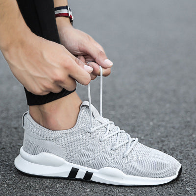 Damen Sportliche Leichtgewicht Sneakers mit atmungsaktiver Strickoberfläche EB