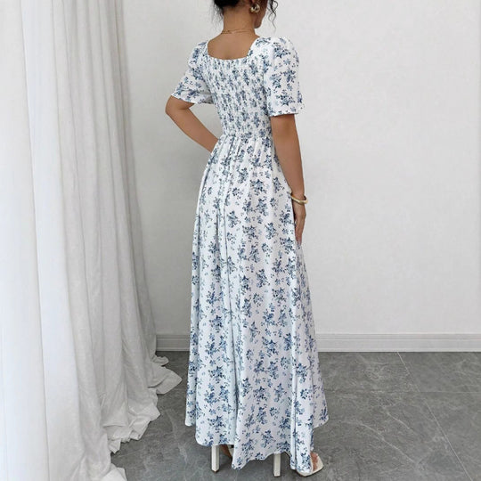 Damen Maxi-Kleid im romantischen Blumenmuster EB