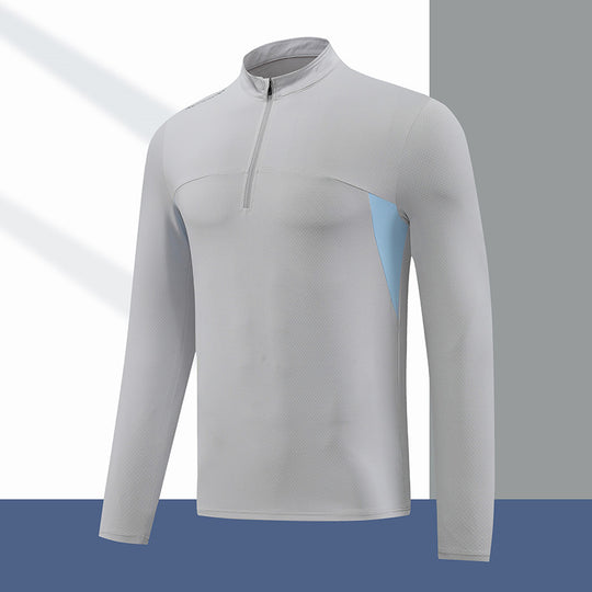 Herren Funktions-Thermoshirt mit Stehkragen und Reißverschluss EB