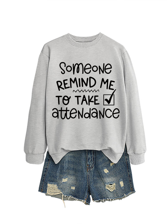 Damen Sweatshirt mit witzigem Motiv und inspirierendem Schriftzug EB