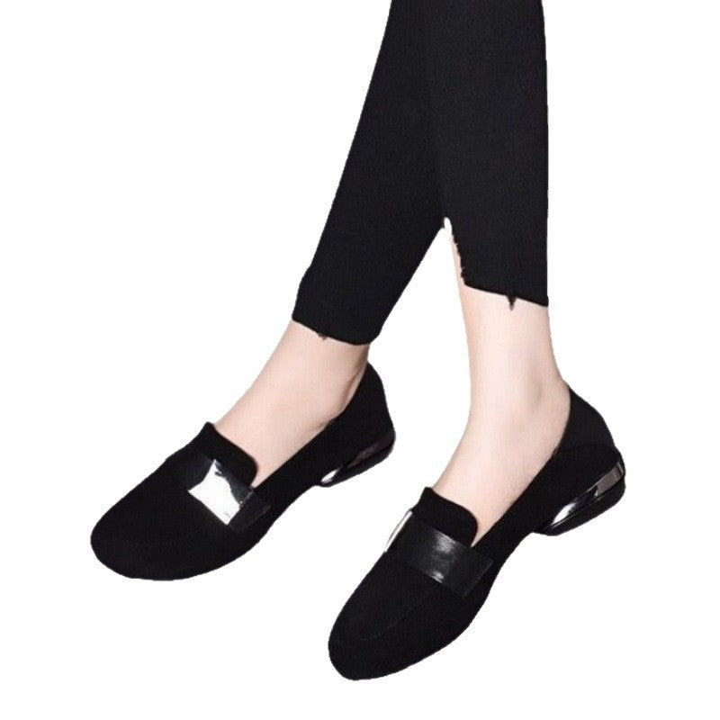 Damen Komfortable und stilvolle Ballerinas mit modischem Riemen EB
