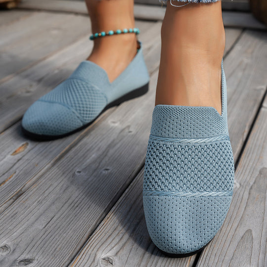 Damen komfortable Slipper mit innovativem Strickdesign EB