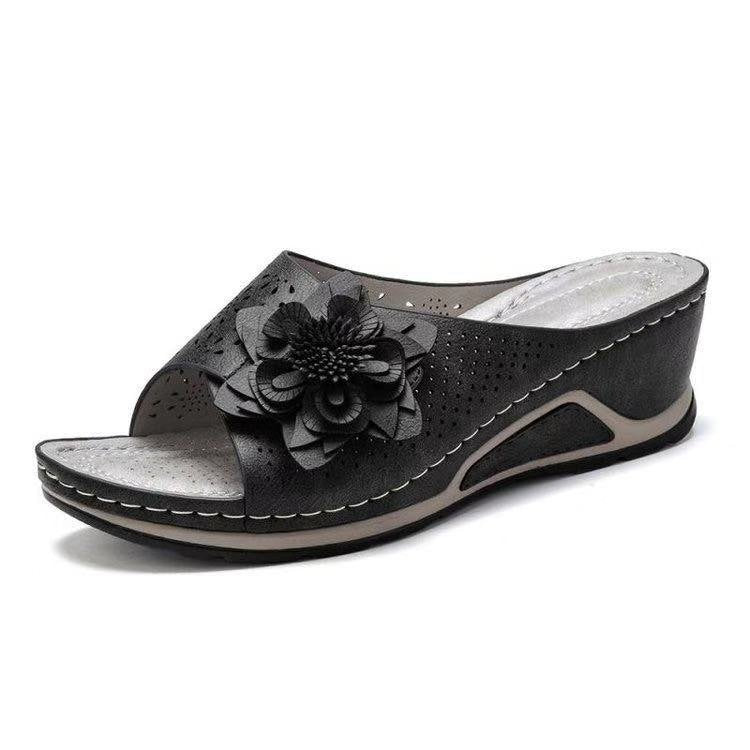 Damen Komfortable Sandalen mit floralem Design EB