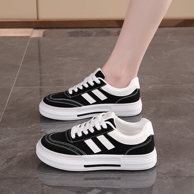 Damen Sportliche Sneakers mit kontrastierendem Design und bequemer Laufsohle EB