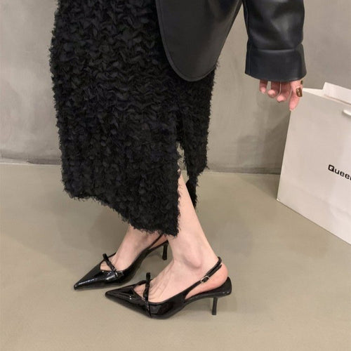 Damen Slingback-Pumps mit spitzem Design und elegantem Absatz EB