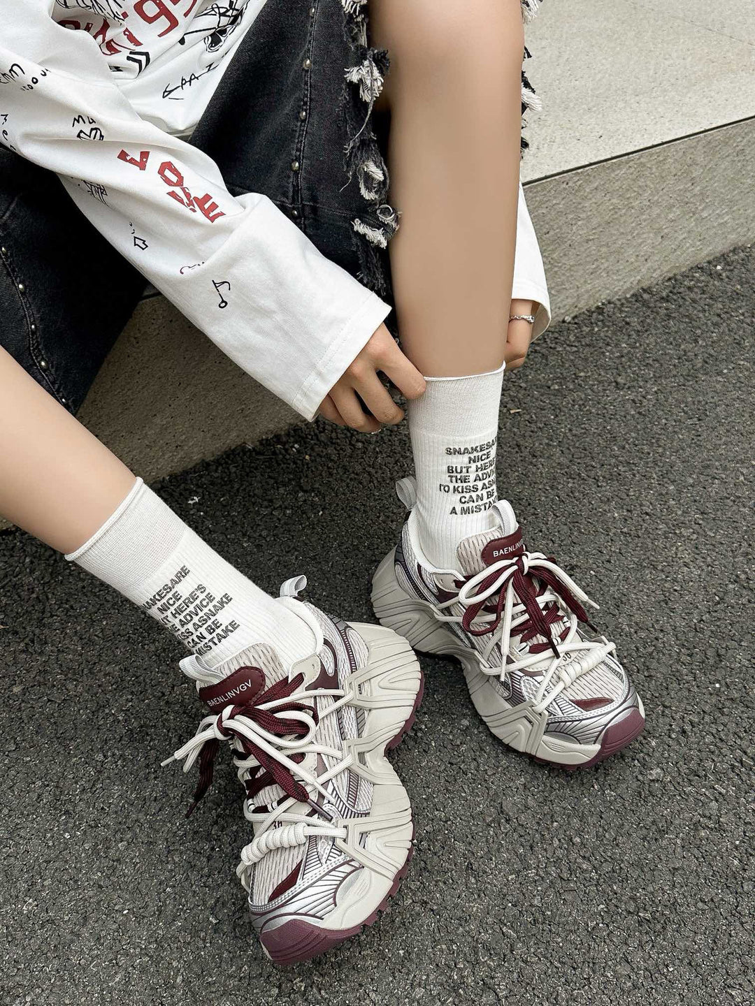 Damen Sportliche Sneaker mit atmungsaktivem Obermaterial und dämpfender Sohle EB