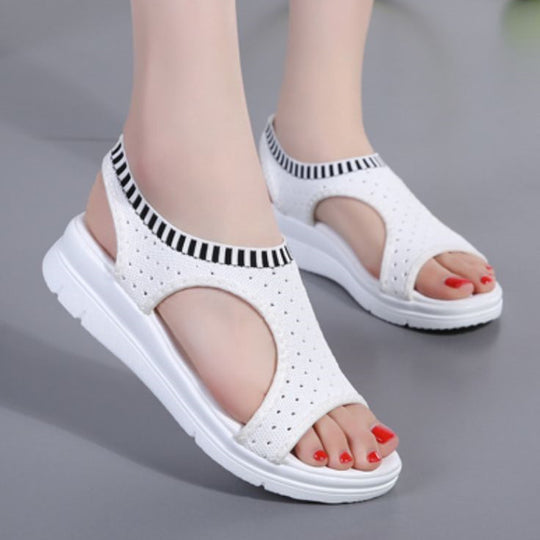 Damen Leichte Orthopädische Keilsandalen mit Gepolsterter EVA-Sohle EB