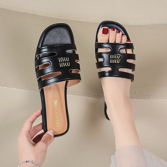 Damen offene Riemensandalen mit schnittigem Design EB