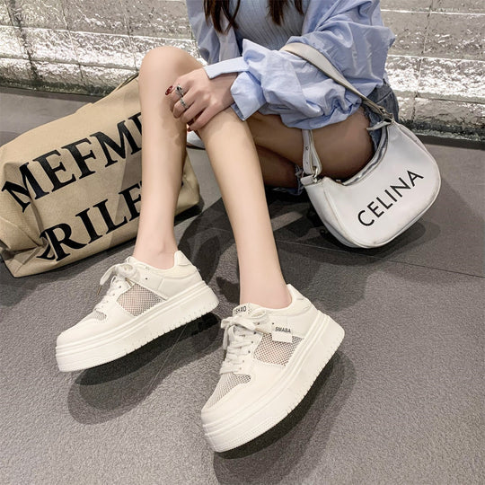 Damen Trendige Sneakers im sportlichen Design mit atmungsaktiver Mesh-Oberfläche EB