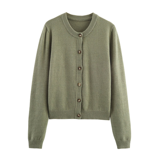 Damen Strickjacke mit Knopfverschluss und feiner Webstruktur EB