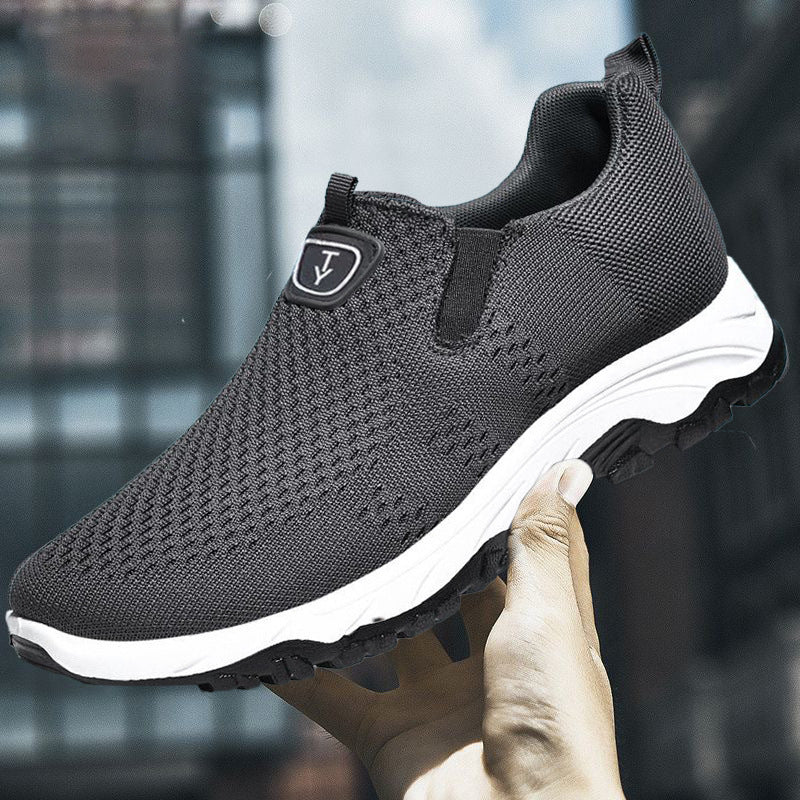 Damen Sportliche Slip-On Sneakers mit flexiblem Design und atmungsaktiver Oberflächenstruktur EB