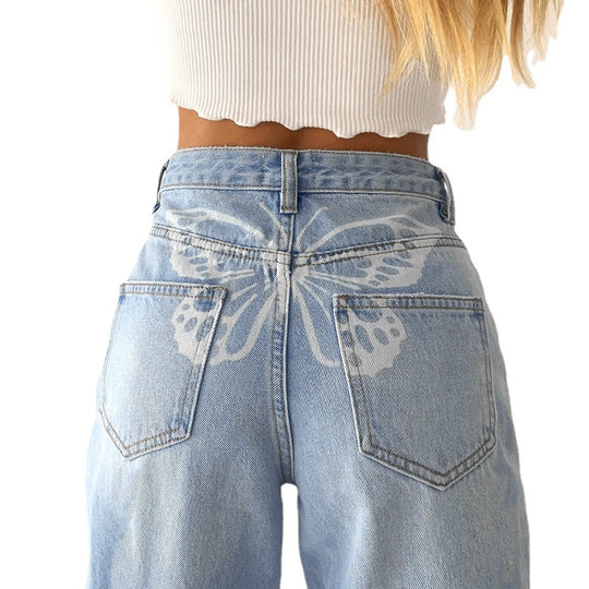 Damen lässige Mom-Jeans EB