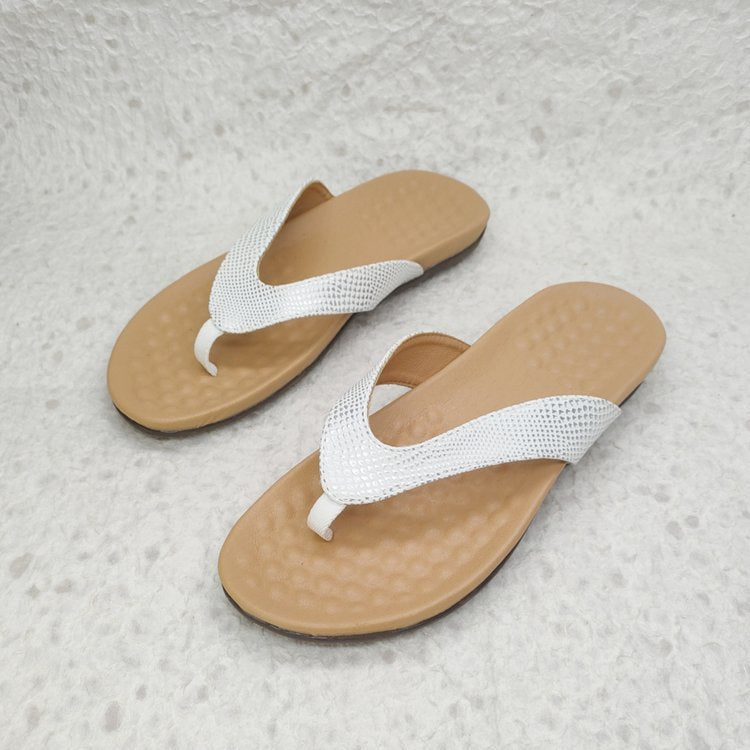 Damen Elegante Zehentrenner-Sandalen mit modischem Riemendesign EB