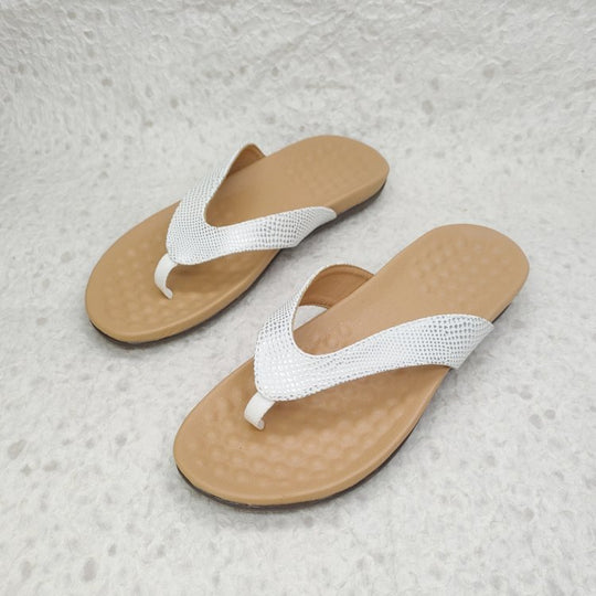 Damen Elegante Zehentrenner-Sandalen mit modischem Riemendesign EB