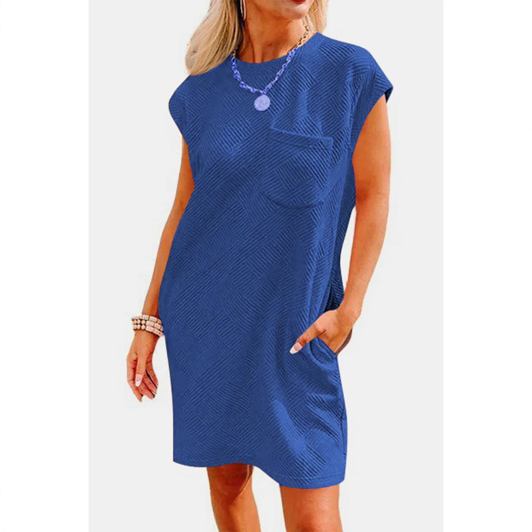 Damen lässiges Katzentop mit dekorativem Strukturdesign EB
