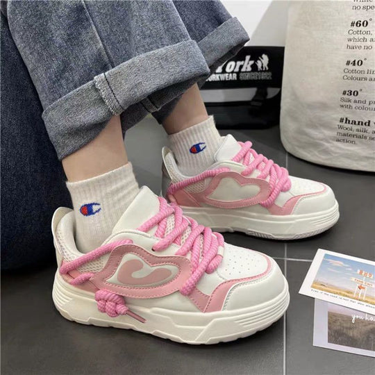 Damen modische Sneakers mit verspieltem Design und weicher Dämpfung EB