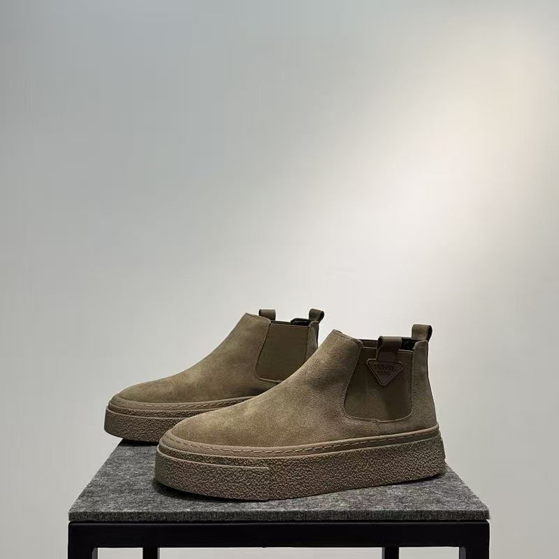 Damen Chunky Chelsea Boots mit flexiblem Sohlenprofil EB