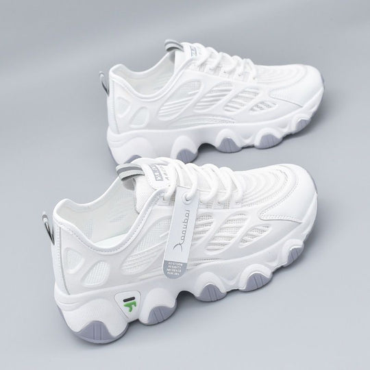 Damen Leichte Sport Sneakers mit atmungsaktiver Mesh-Oberfläche und dämpfender Sohle EB