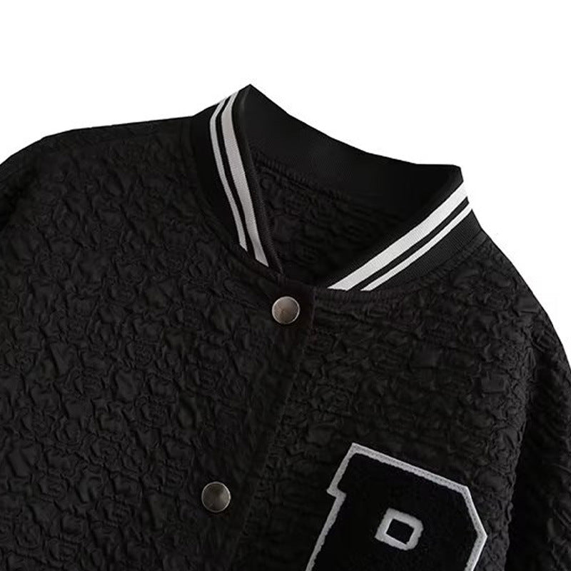 Damen Sportliche Bomberjacke mit strukturiertem Obermaterial und eleganten Details EB