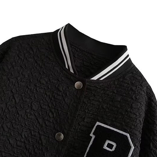 Damen Sportliche Bomberjacke mit strukturiertem Obermaterial und eleganten Details EB
