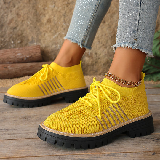 Damen luftige Sneakers mit rutschfester Sohle und atmungsaktivem Obermaterial EB