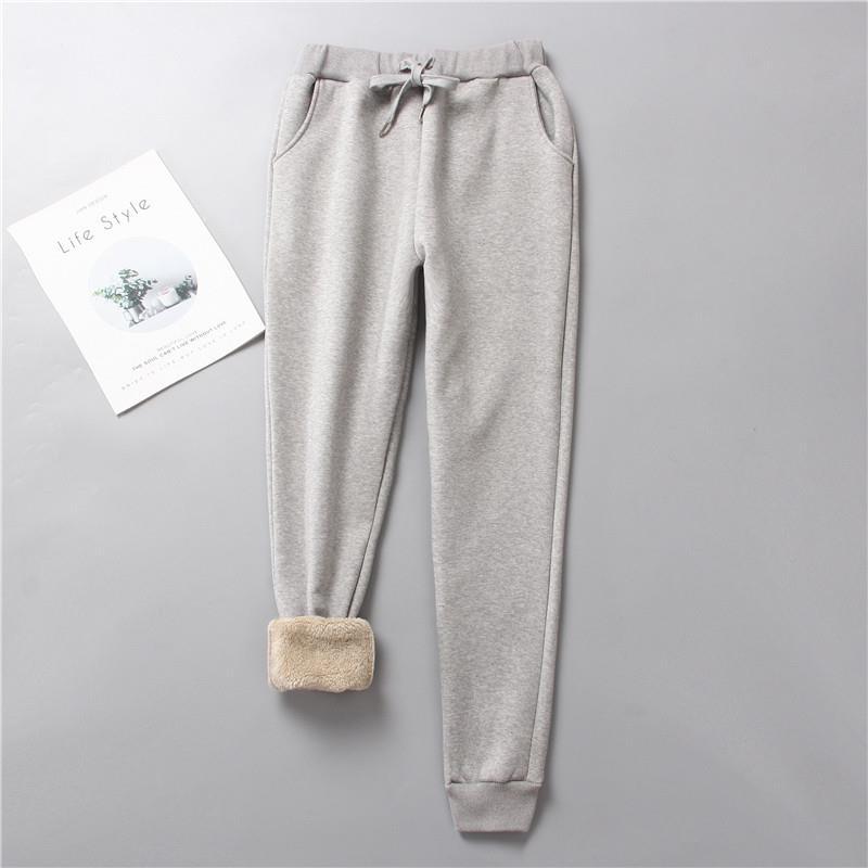 Damen nan gefütterte Therm-Jogginghose mit Kordelzug, seitlichen Eingrifftaschen und schmalem Bein EB