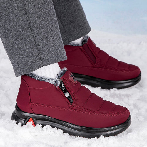 Damen Warmfutter Stiefel mit rutschfester Sohle EB
