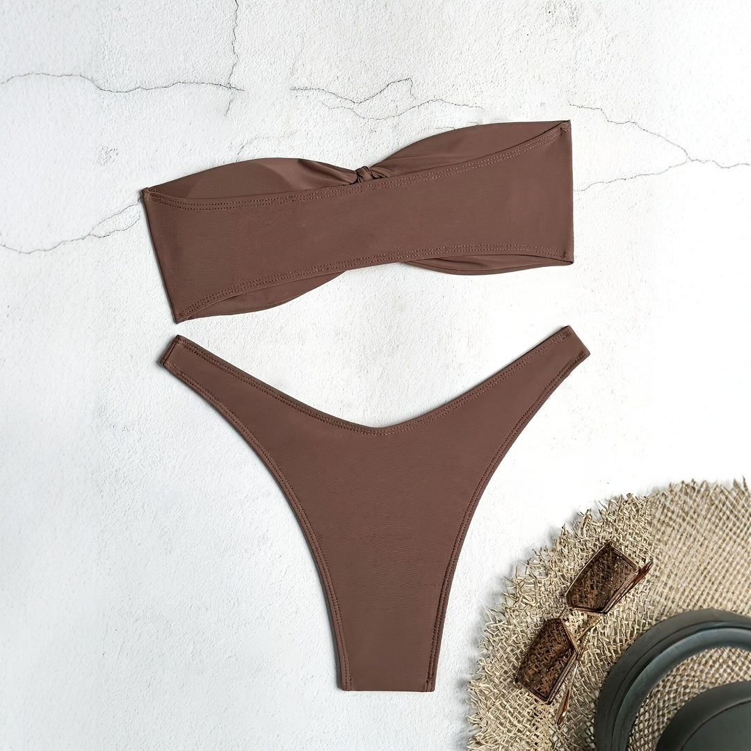 Damen Bandeau-Bikini mit innovativem Knotendesign EB