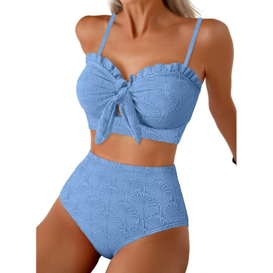 Damen Bikiniset mit hochgeschnittener Hose EB