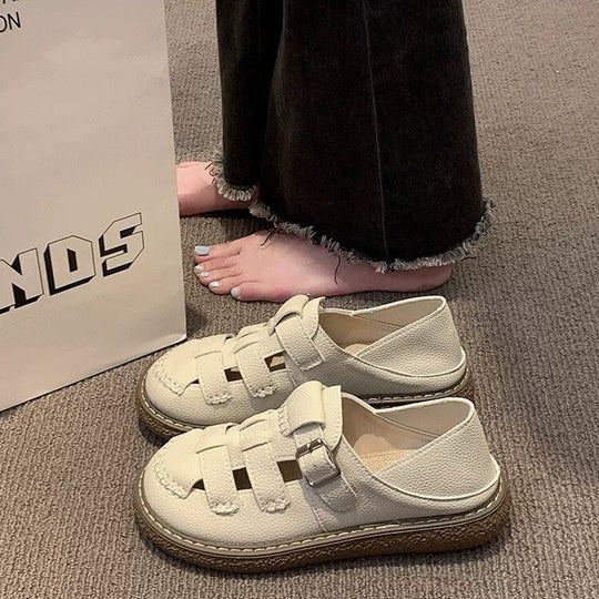 Damen Clogs mit modischem Riemenverschluss und rutschfester Sohle EB