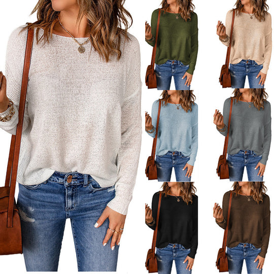 Damen lässiges Strickoberteil EB