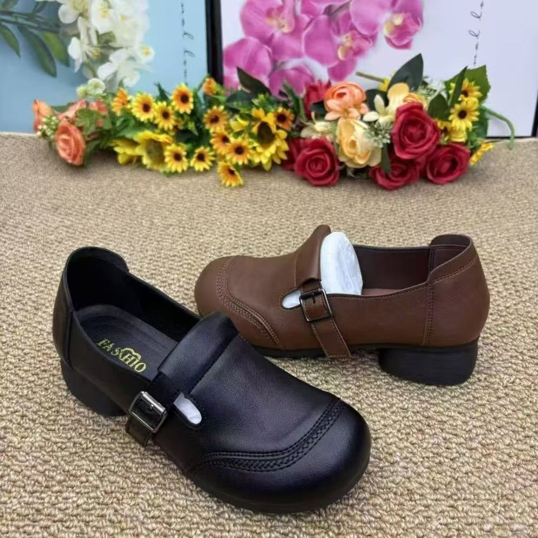 Damen Bequeme Clogs mit modischem Schnallen-Detail EB