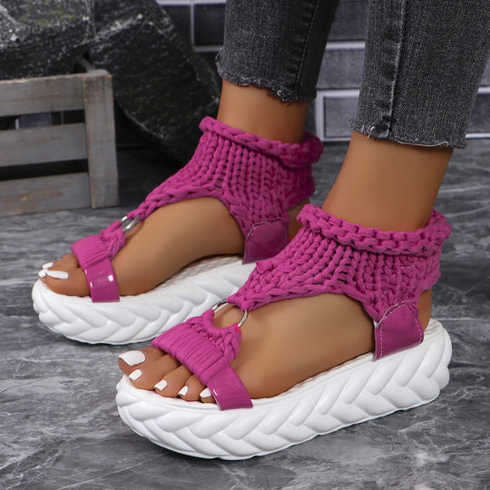Damen modische Plateau Sandalen EB