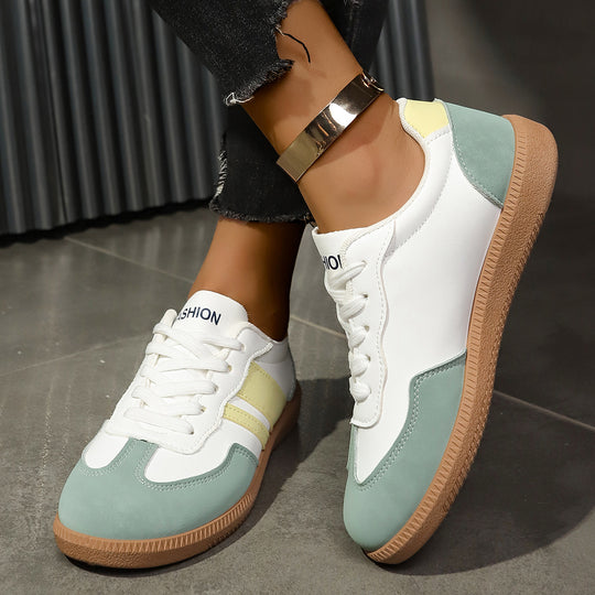 Damen Sneakers mit modischem Obermaterial und strapazierfähiger Gummisohle EB