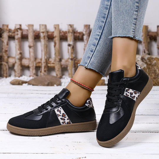 Damen Sneakers im modischen Leo-Design mit bequemer Sohle EB