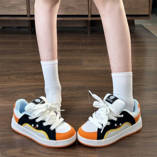 Damen Sportliche Freizeitsneaker mit atmungsaktiver Innensohle und rutschfester Sohle EB