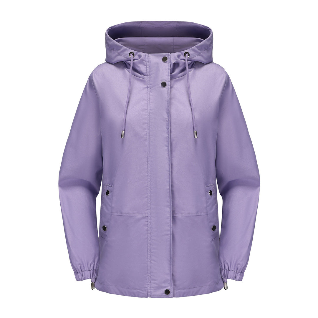 Damen leichte Windjacke mit verstellbarem Bund EB