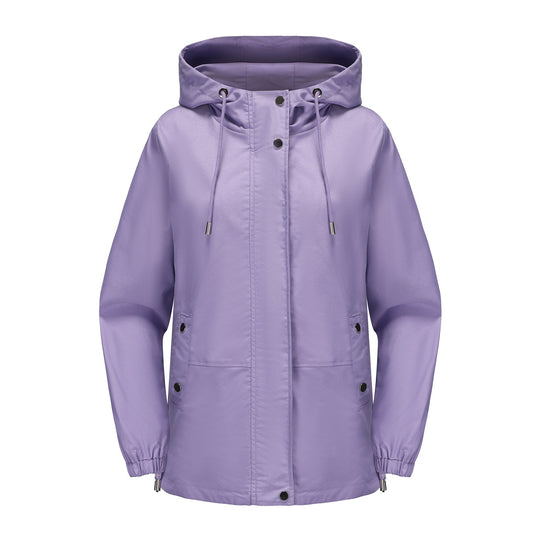 Damen leichte Windjacke mit verstellbarem Bund EB