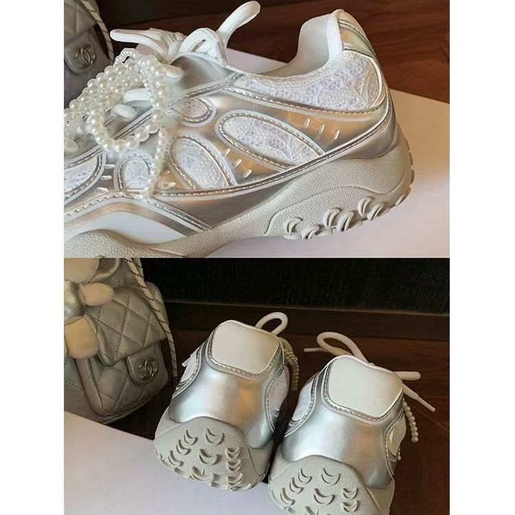 Damen Sportliche Sneaker mit atmungsaktivem Obermaterial und rutschfester Sohle EB