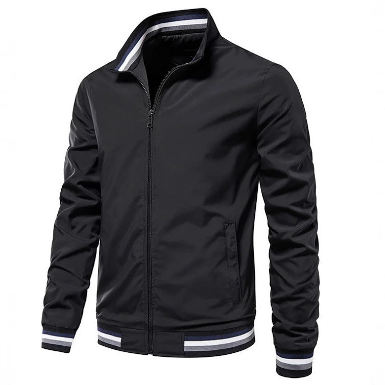 Herren modische Bomberjacke mit elastischen Bündchen EB