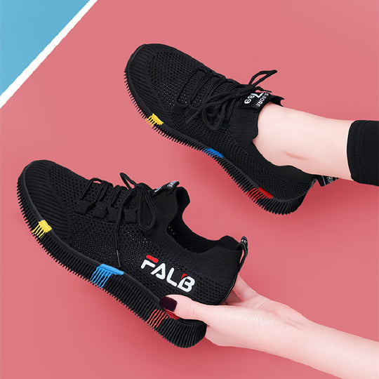 Damen Sportliche Sneakers mit atmungsaktiver Mesh-Oberfläche und flexibler Sohle EB