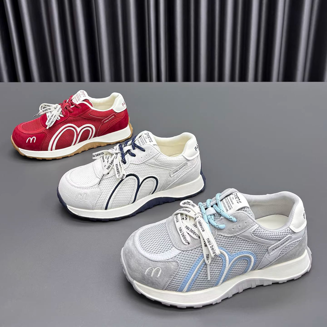 Damen Sportliche Sneakers mit atmungsaktivem Obermaterial und dämpfender Sohle EB