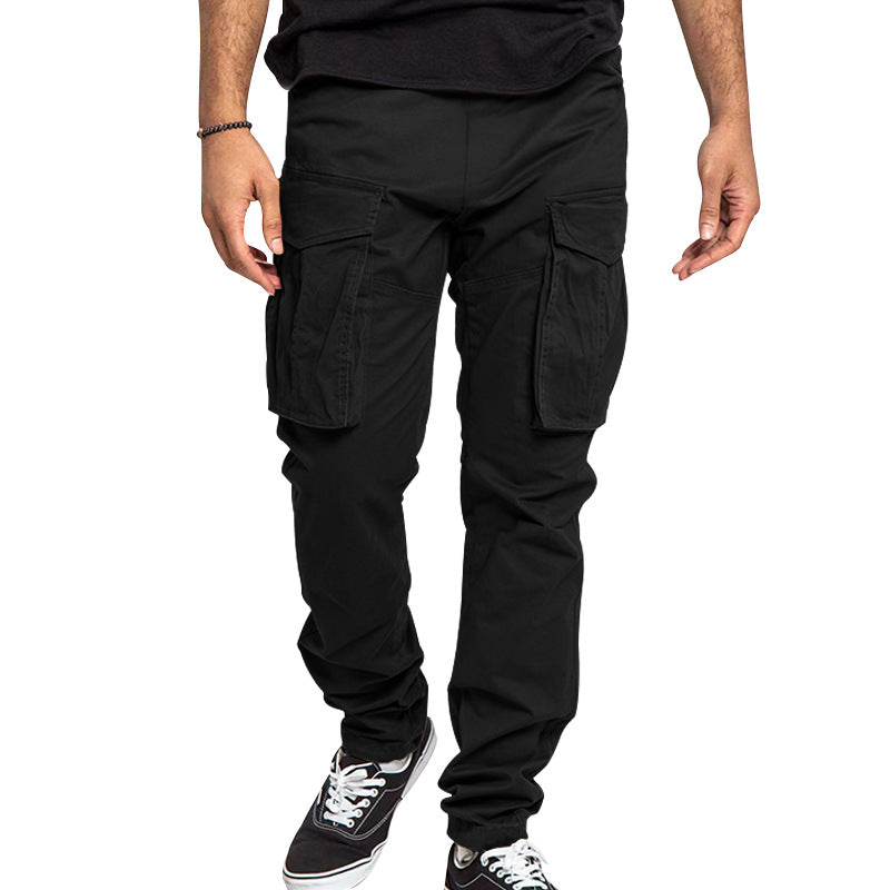 Herren Cargo-Hose mit mehreren praktischen Taschen und elastischem Bund EB