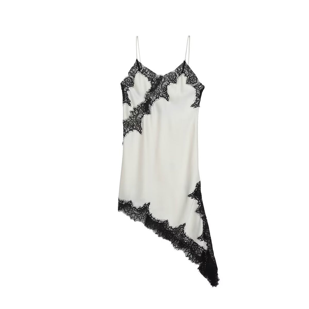 Damen asymmetrisches Spaghetti-Top EB