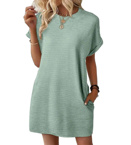 Damen Casual-Kleid mit lässigem Schnitt und praktischen Taschen EB