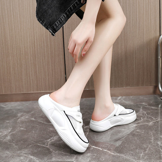 Damen Sportliche Clogs mit atmungsaktiver Mesh-Oberfläche und dämpfendem Sohlenprofil EB