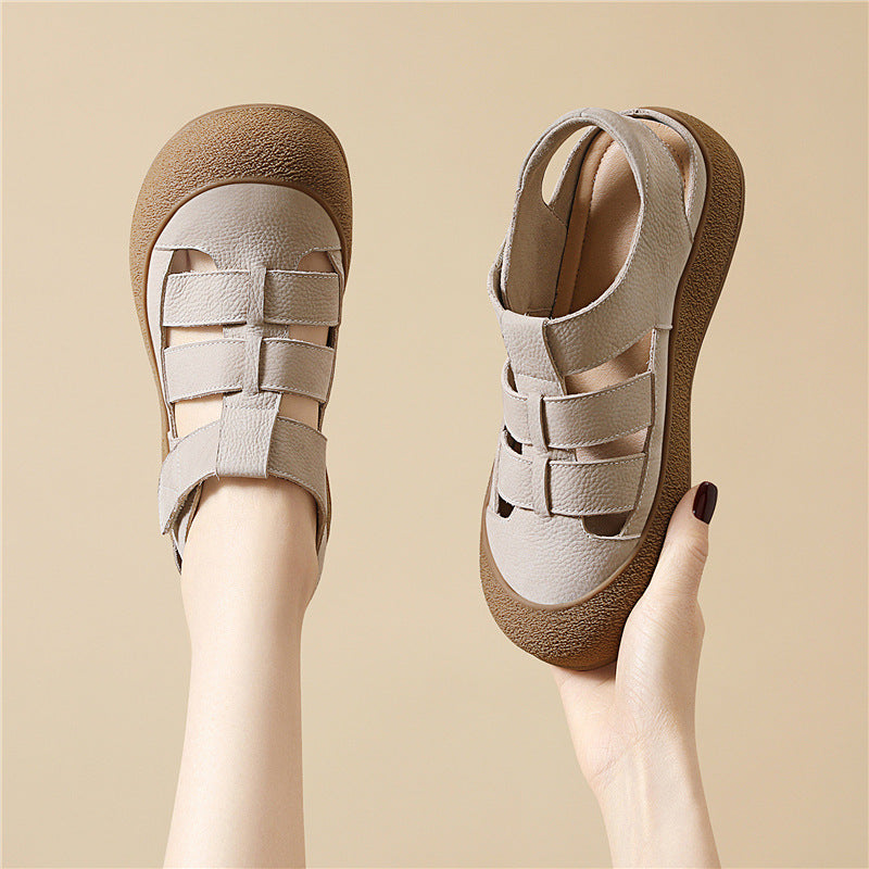 Damen Komfortable Freizeitsandalen mit verstellbaren Riemen EB