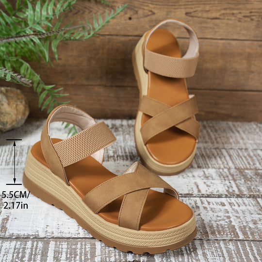 Damen Komfortable Sandalen mit verstellbaren Riemen und anatomischem Fußbett EB