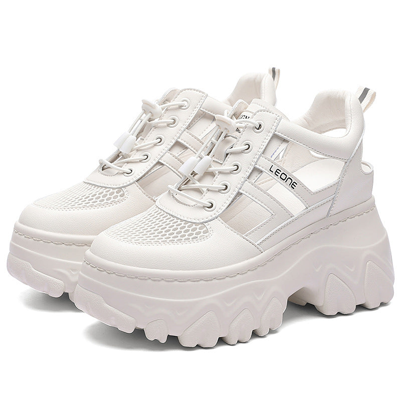 Damen trendige Plateau-Sneaker EB