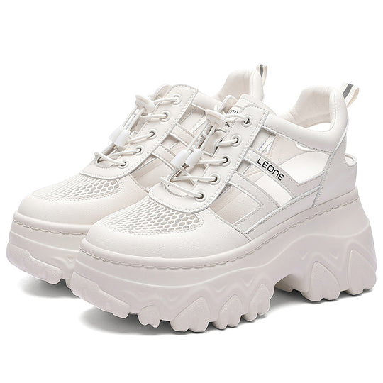 Damen trendige Plateau-Sneaker EB